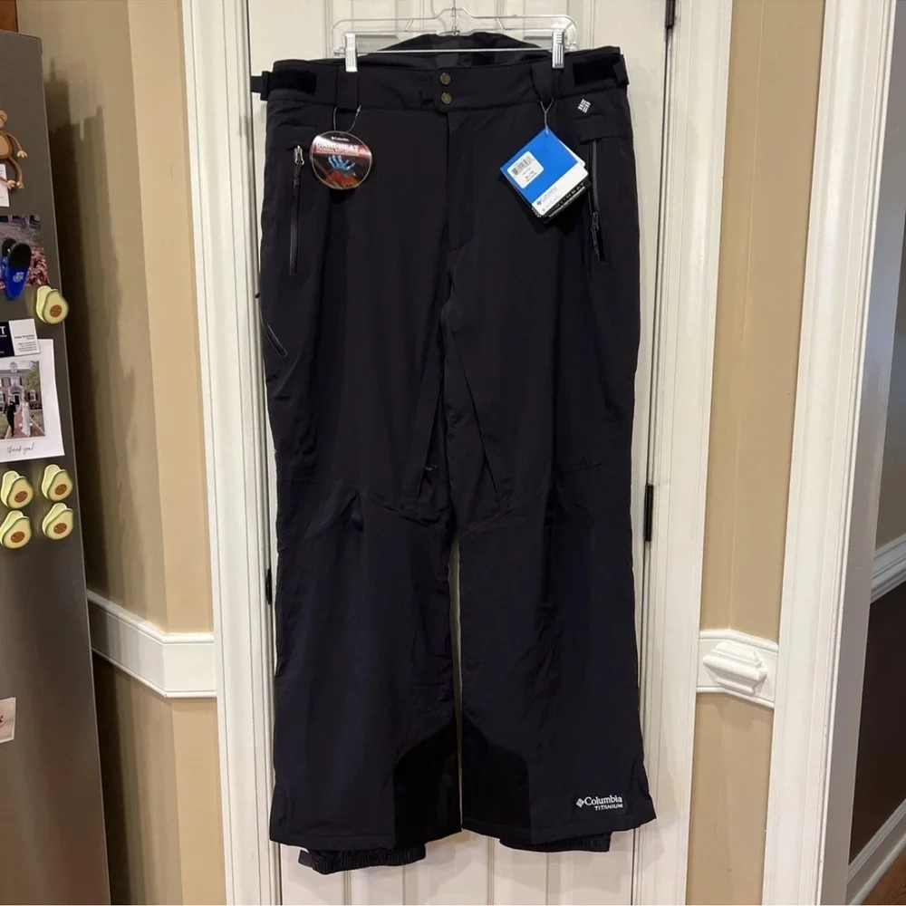 NWT COLUMBIA MENS TITANIUM WOODCUT PANT OMNI HEAT SKI PANTS Size XL REFLECTIVE